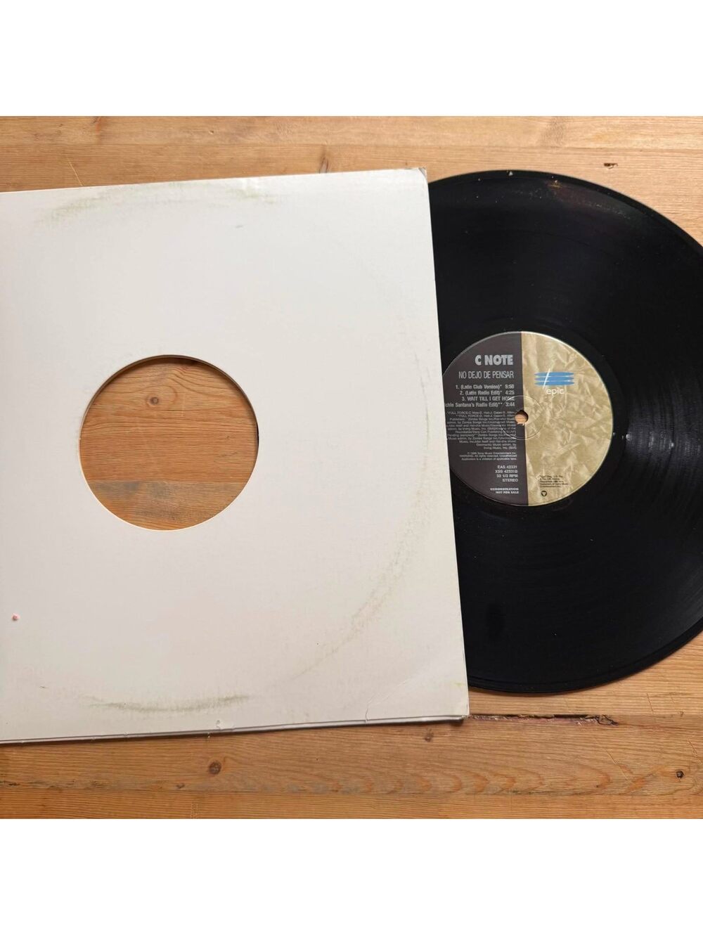 Richie Santana and Lewis Martinee - No Dejo De Pensar 33rpm VG+ VR18
